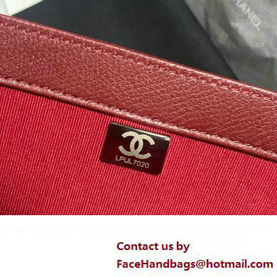 Chanel Velvet  &  Silver-Tone Metal Mini Flap Bag RED AS4051 2023